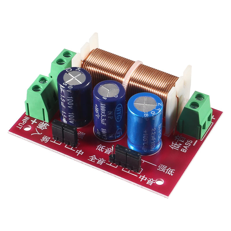 [Australia - AusPower] - 2pcs 400W Adjustable Speaker Crossover 2 Way Treble/Bass 2 Unit Audio Frequency Divider Distributor Filters Updated Version 
