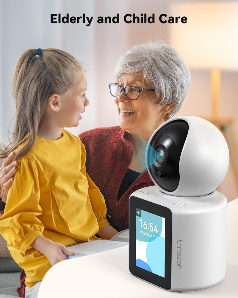 [Australia - AusPower] - TMEZON Video Pet Dog Camera Indoor Two Way Wireless Security Camera Monitor 1080P with Phone app and Motion Detection,Baby/Elderly/Nanny Audio Calling Device Pan Tilt 1pk camera 