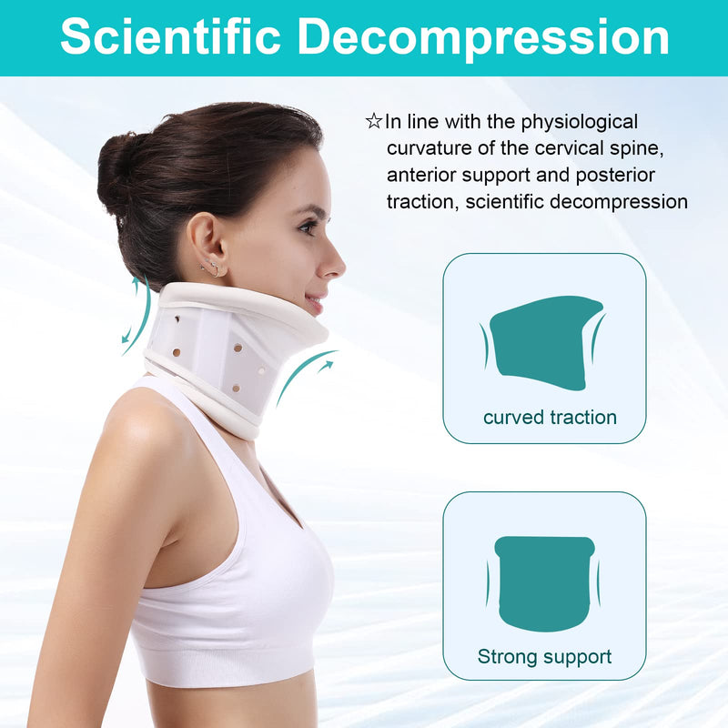[Australia - AusPower] - TANDCF Upgrade Cervical Neck Brace Collar with Chin Support for Stiff Relief Cervical Collar Correct Neck Support Pain Bone Care Health(Upgrade Size L/XL) Upgrade Size L/XL 
