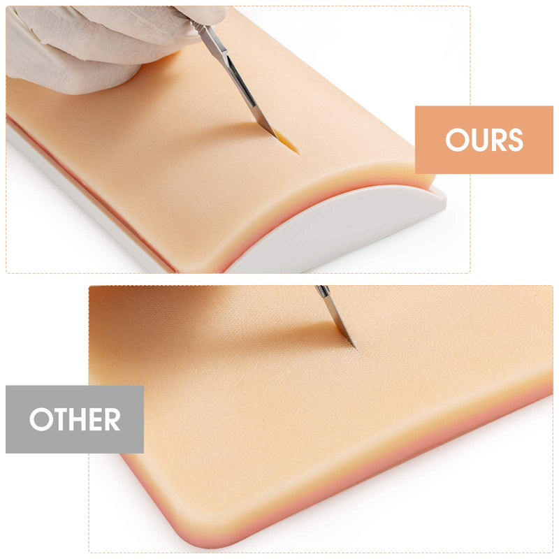 [Australia - AusPower] - Ultrassist Premium Suture Pad for Medical Students, Silicone Suture Practice Pad with Upgraded Double Meshes Imbedded for Training Education & Demonstration (Training Use Only) 