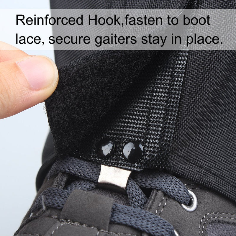 [Australia - AusPower] - MAGARROW Leg Gaiters Hiking Snow Boot Gaiter Outdoor Waterproof Gaiters Shoes Cover Oxford Fabric Black Small 