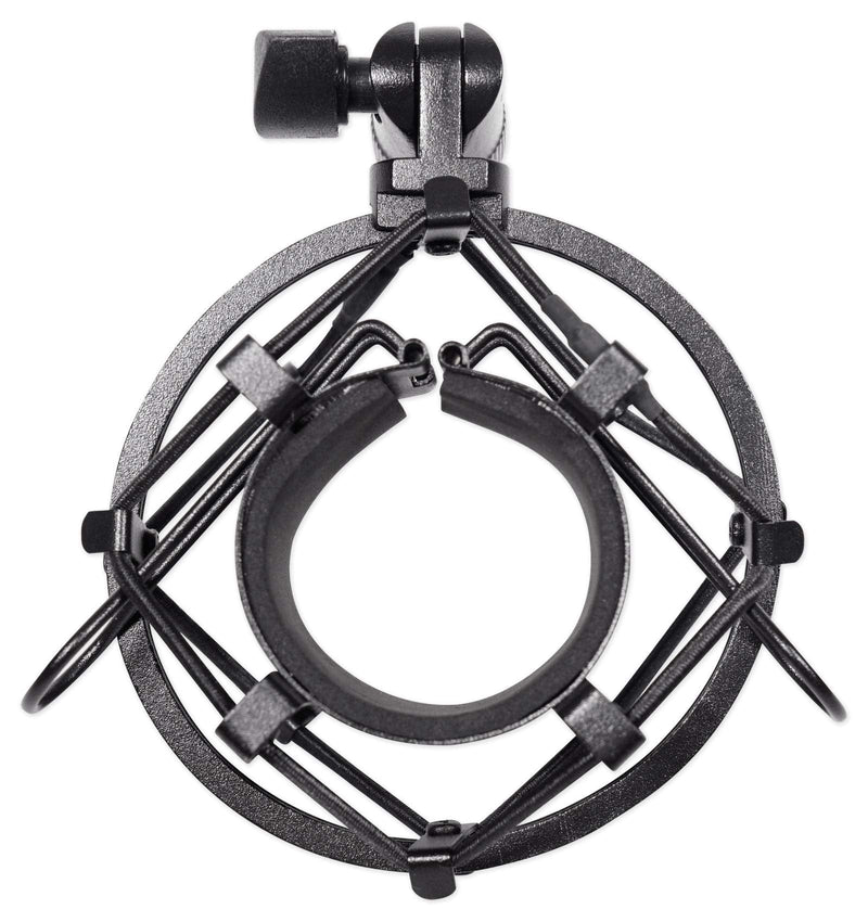 [Australia - AusPower] - Rockville RockShock Black Studio Condenser Microphone Metal Shock Mount w/Foam 