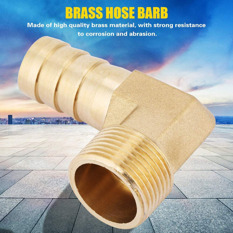 [Australia - AusPower] - Pipe Barb Swivel Elbow Plumbing Connection Crimp Fittings, 90 Degree Elbow G3/4" Male Thread Barbed Pipe Fitting x 3/4" Hose Barb 
