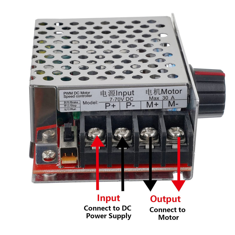 [Australia - AusPower] - BOJACK 7-70V PWM DC Motor Speed Controller Control 30A 