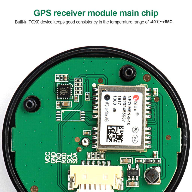 [Australia - AusPower] - Deegoo-FPV GPS Compass Module+ NEO-M8N+ GPS BDS Module Precision APM Drone Control, GPS Receiver FPV Flight Control Pixhawk Navigation Module for APM PIX PX4, Compatible with APM Port I2C MWC 