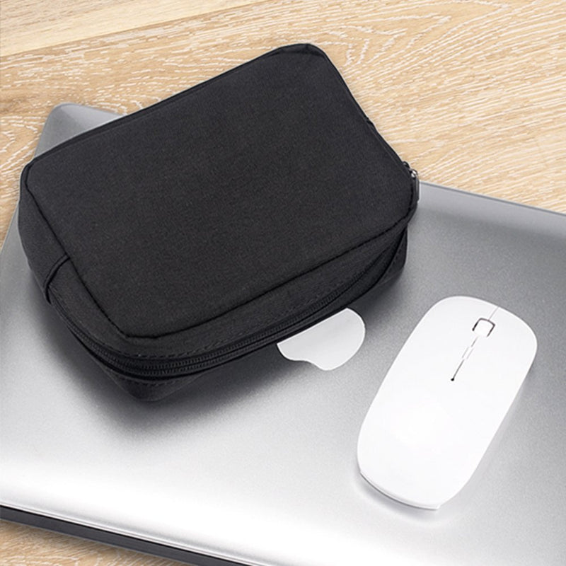 [Australia - AusPower] - ERCRYSTO Universal Electronics/Accessories Soft Carrying Case Bag, Durable & Light-Weight,Suitable for Out-Going, Business, Travel and Cosmetics Kit (Small-Black) Small-Black 
