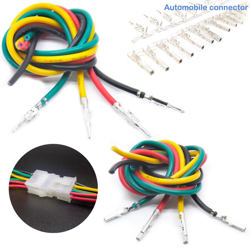 [Australia - AusPower] - Gikfun 100Pairs 18-24AWG Male and Female Wire Pins Connectors for 4.2mm Pin Terminals Housing Jumper Wire Cable DIY Kit EK1963 