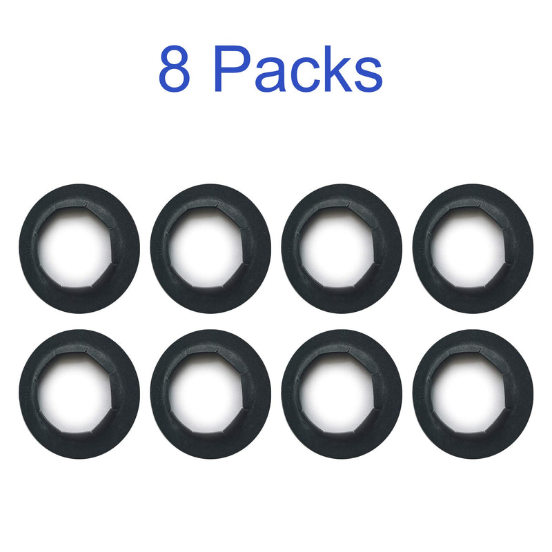 [Australia - AusPower] - (8 Pack) Hard-to-Find High-Quality Spring Steel Push-On Pushnuts - Dolly Wheel Lock Washers Fits 5/8" Dolly Axle Rods with Oiled Phosphate Finish 