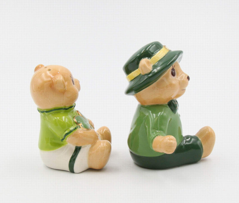 [Australia - AusPower] - Cosmos Gifts Shamrock Teddy Bear S/P Salt and Pepper Set, Multicolored 