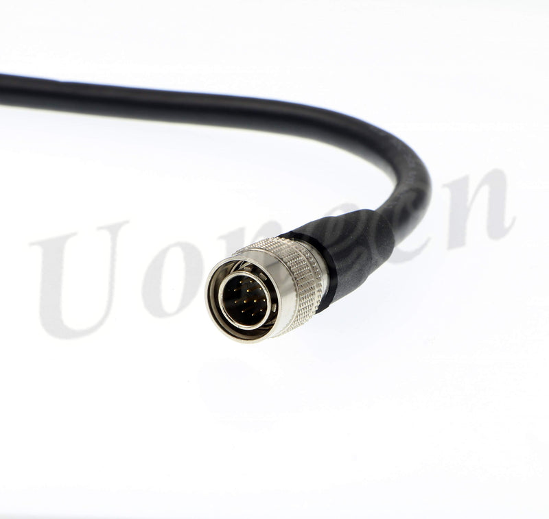 [Australia - AusPower] - High Flex Coaxial Power Cable Hirose 12 pin Male and Female CCD Cable Monitor Extension Cable for Sony Industrial Camera 1 Meter 