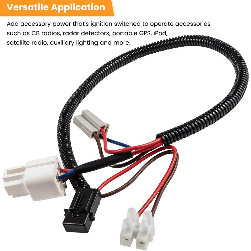 [Australia - AusPower] - 12 Volt Power Adapter for 2018-2020 2021 2022 Jeep Wrangler JL JLU Unlimited & Gladiator JT & for 1999-2018 Jeep Wrangler JK JKU TJ Unlimited 