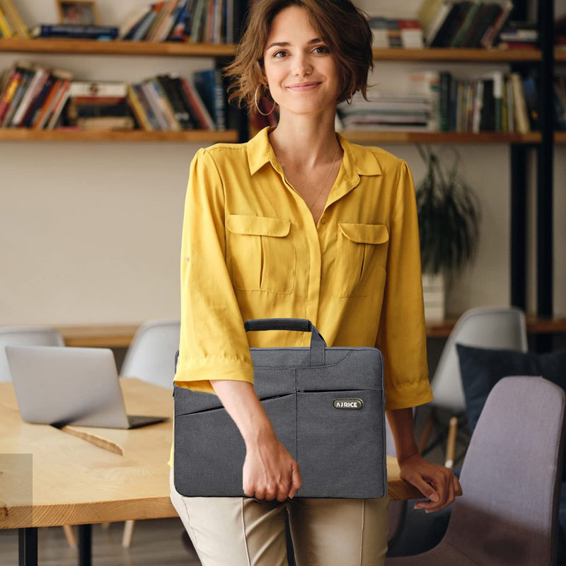 [Australia - AusPower] - Laptop Case Shoulder Bag Business Office Briefcase Laptop Sleeve Case Computer Bag Compatible with MacBook Pro/Air Notebook 15.6 Black500 