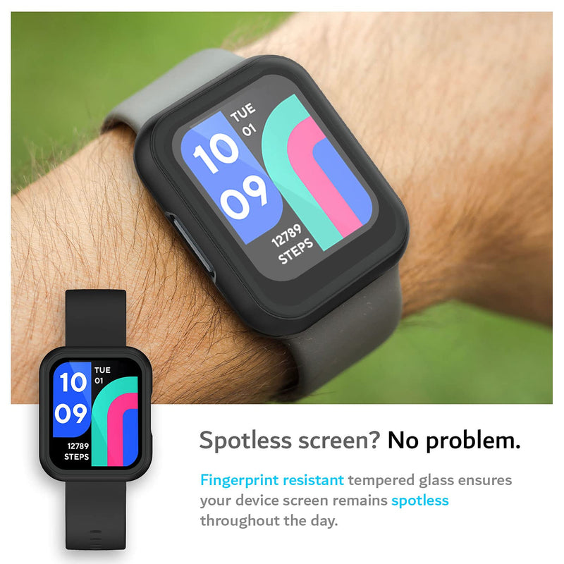 [Australia - AusPower] - TUDIA Protective Case with Screen Protector Compatible for Wyze Smart Watch 47mm, Tough Full Coverage Hard PC Bubble-Free Anti Fingerprint HD Clear Case Cover 