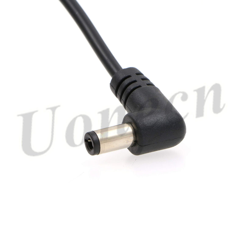 [Australia - AusPower] - Uonecn Right Angle DC Male to 2 Pin Male Teradek Bolt Power Cable for Transmitter Tilta Battery Plate on The FS7 