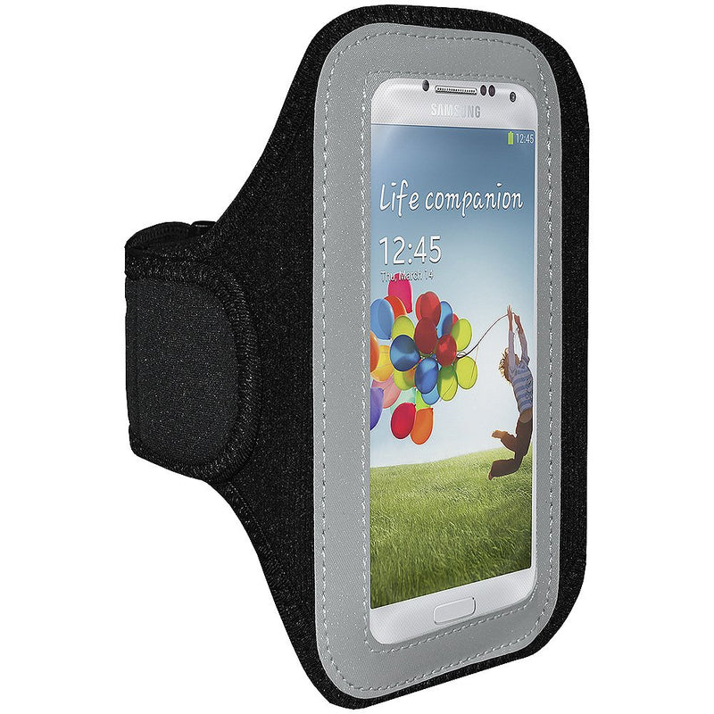 [Australia - AusPower] - Amzer AMZ95628 Sports Workout Armband Case Holder for Samsung Galaxy S4 GT-I9500 - 1 Pack - Retail Packaging - Black 