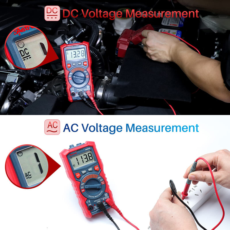 [Australia - AusPower] - AstroAI Digital Multimeter, TRMS 4000 Counts Auto-Ranging Ohmmeter Voltmeter 1.5v/9v/12v Battery Voltage Tester Measure Voltage Current Resistance Diodes Continuity Capacitance with NCV Function 
