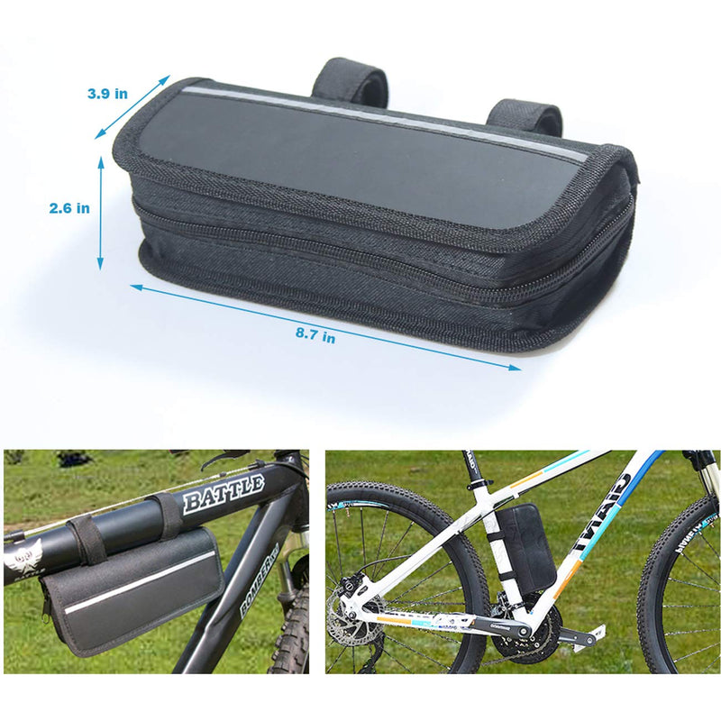 [Australia - AusPower] - Bike Repair Bag & Bicycle Tire Pump, Tire Puncture Repair Kit, Bike Multi Tool Set, Maintain Bike Repair Tool Kit Portable Bike Bag. Safety Emergency All in One Bike Tool for Camping Travel Bike Pump and Repair Tool 