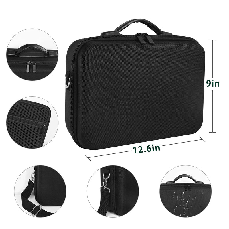 [Australia - AusPower] - Carrying Case for Hyperice Hypervolt / Hypervolt Plus 5 Attachment Slots Portable Storage Bag Waterproof Anti Shock Hard Shell Case for Hypervolt Massage Device (Case Only) 