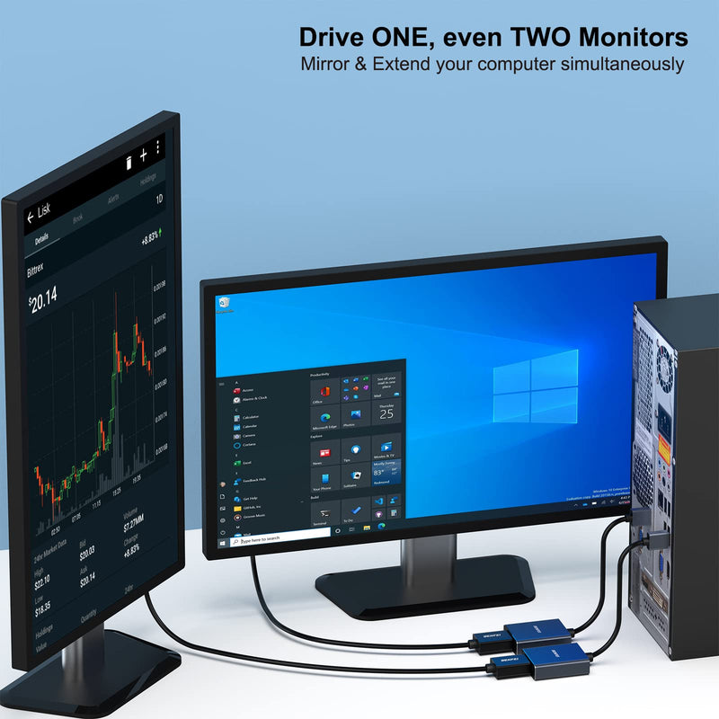 [Australia - AusPower] - BENFEI USB 3.0 to HDMI Adapter, USB 3.0 to HDMI Male to Female Adapter 