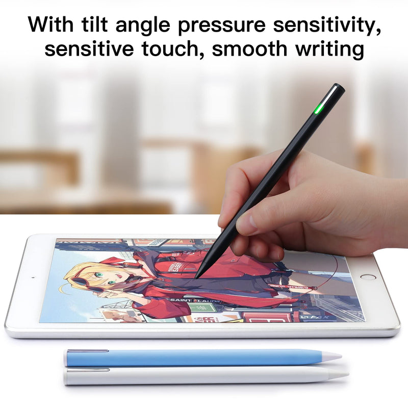 [Australia - AusPower] - Stylus Pen Compatible for iPad (2018 and Later) ,Palm Rejection, Compatible with iPad Pro 11&12.9 Inch, iPad Air (3rd/4th/5th),iPad Mini(5/6th),iPad(6/7/8/9th),Tilting Detection (Blue) Blue 