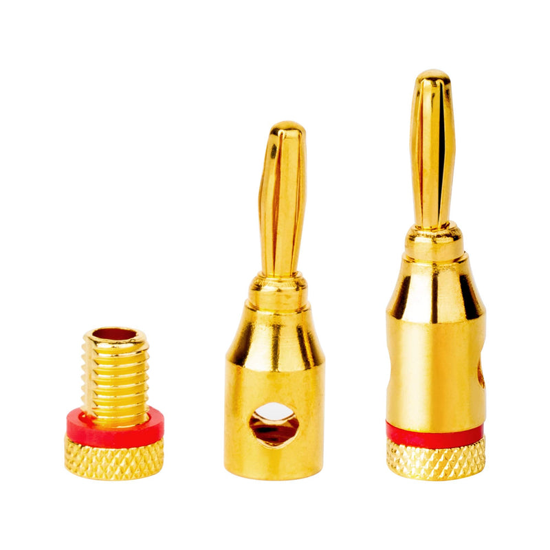[Australia - AusPower] - MIUONO 10 Pairs Banana Plugs – Open Screw Type for Speaker Wire, Home Theater, Wall Plates and More, 10 Pairs (20 Plugs Total) 