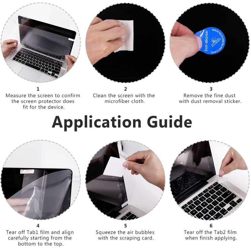 [Australia - AusPower] - 2 Pack 21.5 Inch Anti Glare Screen Protector, Eye Protection Anti Scratch Matte Screen Protector for 21.5 Inch with 16:9 Aspect Ratio Monitor Screen 