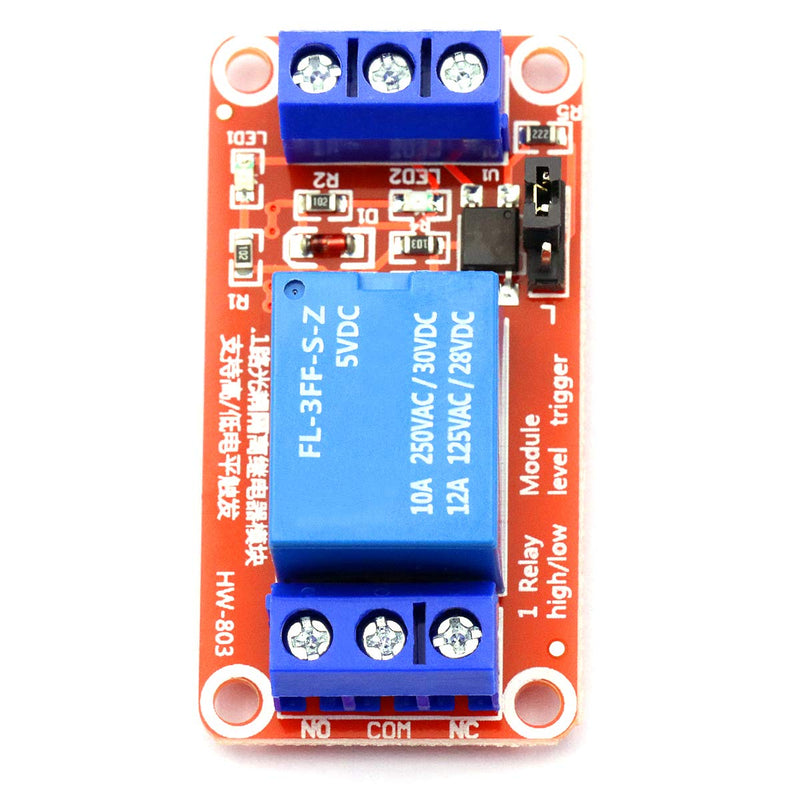 [Australia - AusPower] - CenryKay 5V 1 Channel Relay Module，Optocoupler Isolation Support High and Low Level Trigger (10PCS) 