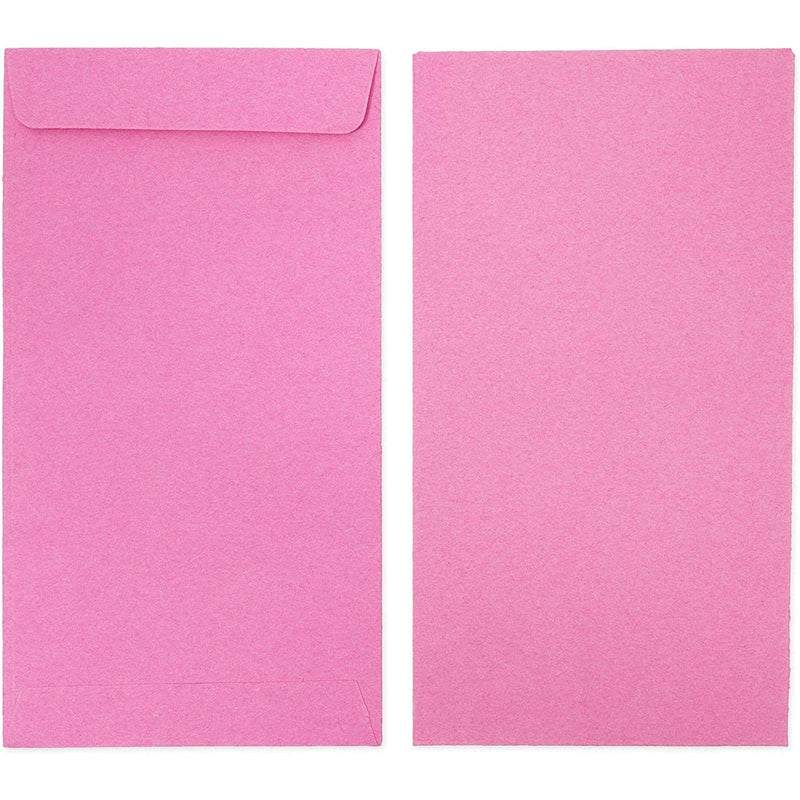 [Australia - AusPower] - Money Saving Envelopes for Cash, Pink Kraft Paper (3.5 x 6.5 In, 100 Pack) 