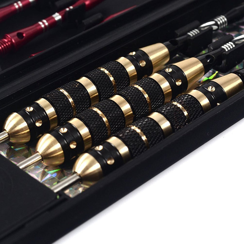 [Australia - AusPower] - CUESOUL 20/23/26 Grams Steel Tip Darts - Black Coating Brass Barrels 20 Grams 