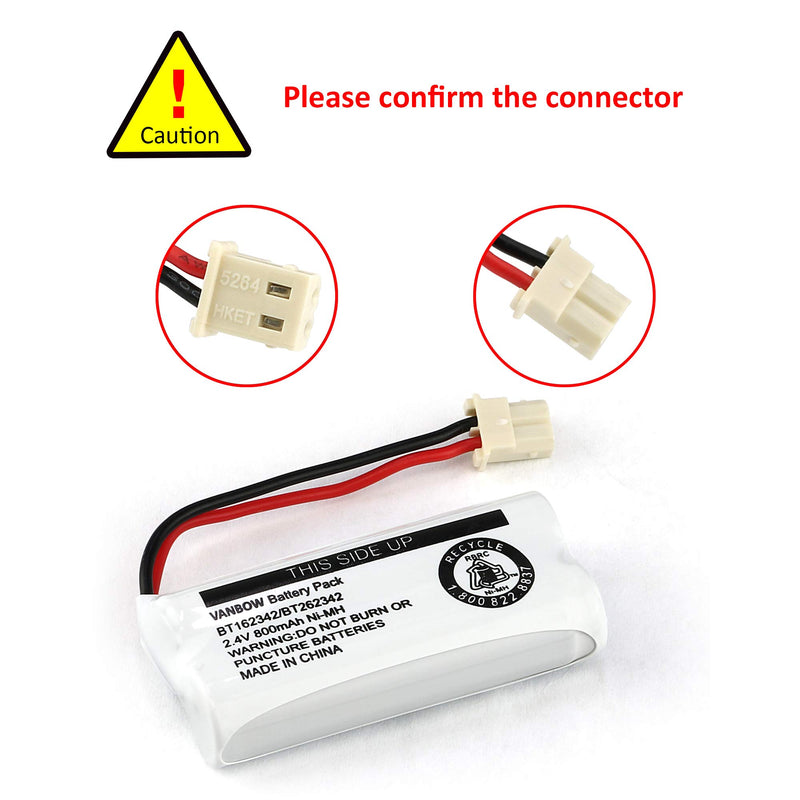 [Australia - AusPower] - VANBOW BT183342 BT283342 BT166342 BT266342 BT162342 BT262342 Cordless Phone Battery Compatible with CS6114 CS6419 CS6719 EL52300 CL80112 CS6719-2 Cordless Handsets (Pack 3) Pack 3 