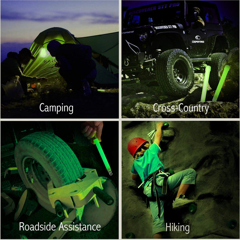[Australia - AusPower] - Industrial Grade Glow Sticks(12-20PCS)/ 6 inches Ultra Bright Light Sticks - Emergency Light Sticks for Camping Accessories, Hurricane Supplies,Earthquake, Survival Kit and More - Lasts Over 12 Hours 