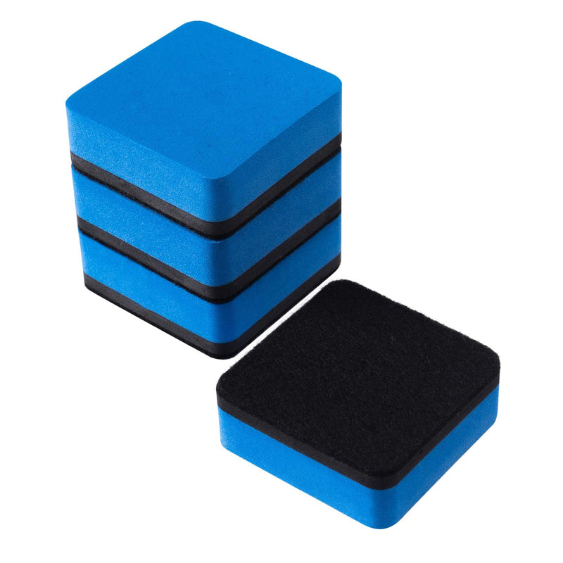 [Australia - AusPower] - Dry Erase Erasers, Eeoyu 40 Pack Magnetic Whiteboard Dry Erasers Chalkboard Cleaner Wiper for Kids and Classroom Teacher Supplies Home and Office, Blue 40 Pack-blue 
