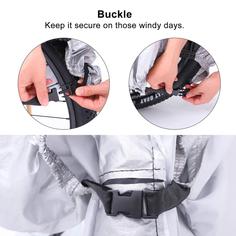 [Australia - AusPower] - Bike Cover,Waterproof Outdoor Bicycle Cover Anti Dust Rain Snow UV, Bike Rain Cover for Mountain, Road & Heavy Duty Bikes with Lock Holes & Storage Bag 
