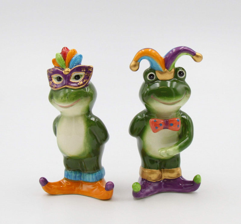 [Australia - AusPower] - Cosmos Gifts Mardi Gras Frogs Salt and Pepper, Multicolored 