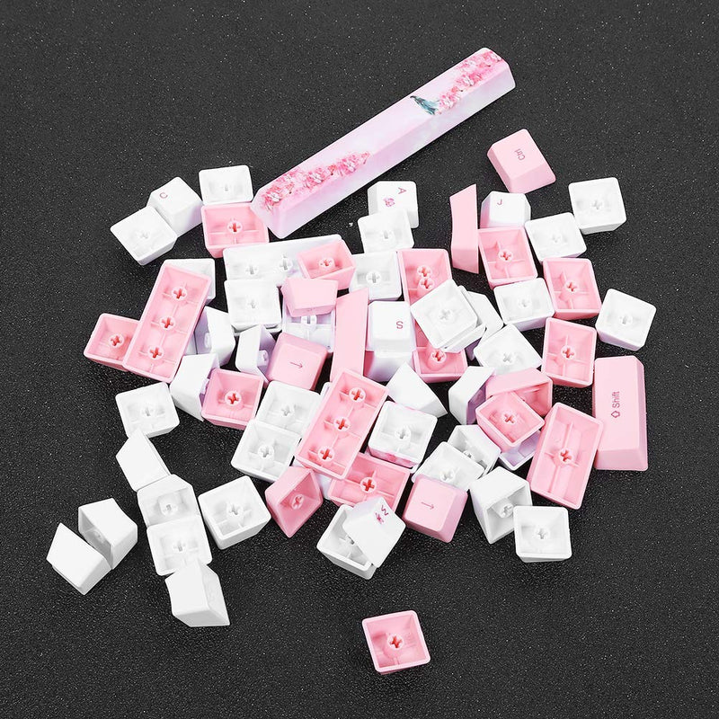 [Australia - AusPower] - Replaceable Keycaps,73 PBT Sublimation Keycaps,with Cute Patterns,Abrasion Resistance,Easy to Install,Suitable for Mechanical Keyboards (#2) #2 