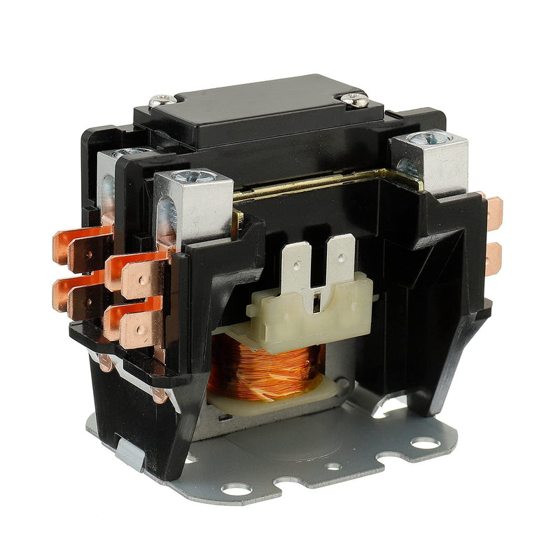 [Australia - AusPower] - BOJACK 1 Poles FLA 30 Amp Coil 24 VAC Air Conditioner Condenser Compressor Contactor AC Definite Purpose Contactor (Pack of 1 Pcs) 