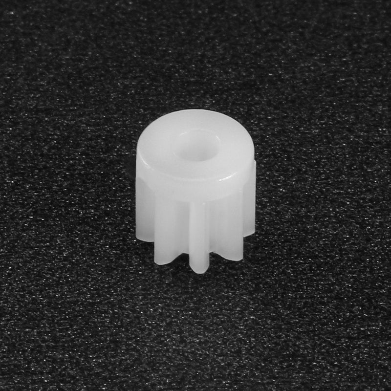 [Australia - AusPower] - uxcell 50pcs Plastic Gears 8 Teeth 082A Reduction Gear Plastic Worm Gears for RC Car Robot Motor 