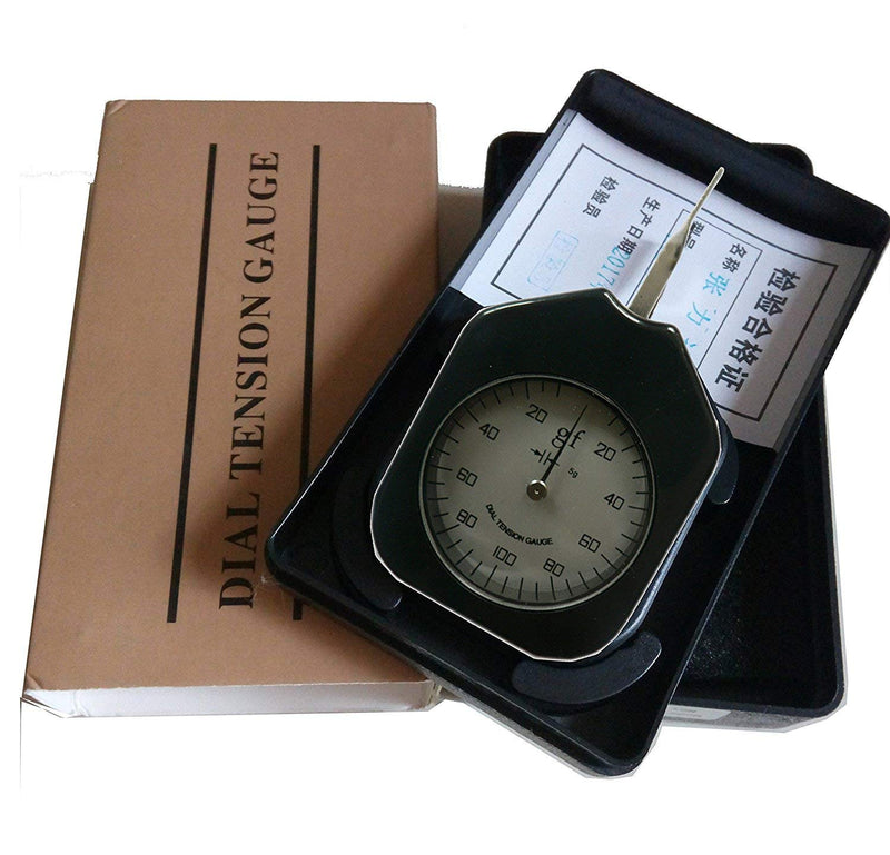 [Australia - AusPower] - VTSYIQI 100g Gram Tension Meter Dial Tension Gauge with 100g Gram Gauge Force Meter 