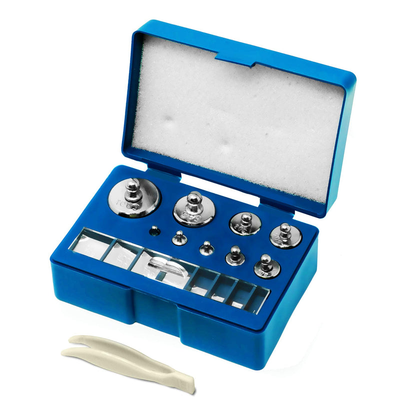 [Australia - AusPower] - 19 pcs Calibration Weight Set 100g – 10mg with Tweezers and Presentation Box for Accurate Precision Balancing of Digital, Jewellery, Diamond, Pocket, Laboratory and Other Scales 