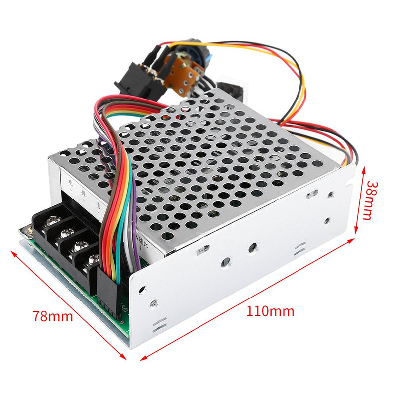 [Australia - AusPower] - DC Motor Speed Controller, DC10V-55V PWM Reversible Motor Controller Switch With Digital Display 