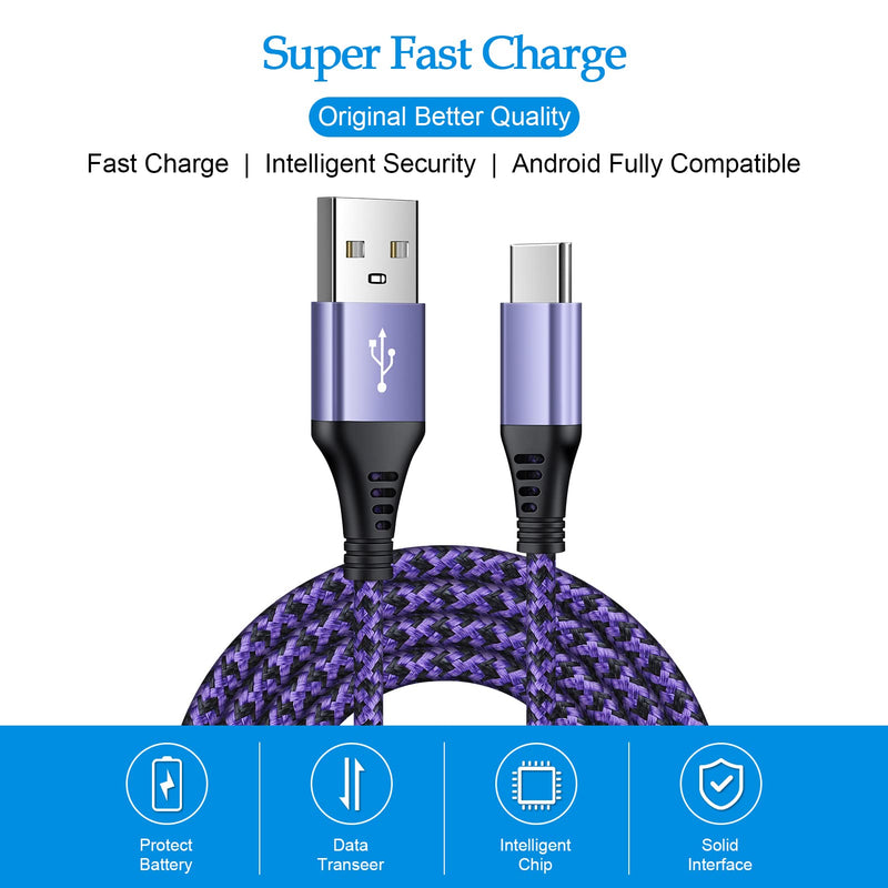 [Australia - AusPower] - [2-Pack,6FT]USB Type C Cable Fast Charging for Google Pixel 6,Android Charger Cable Type C Charging Cord for Google Pixel 6 Pro/5a/4a/5/4XL;Samsung Galaxy S22/S21/S21Ultra/S20/Note 20/10/A52s/A22/A72 