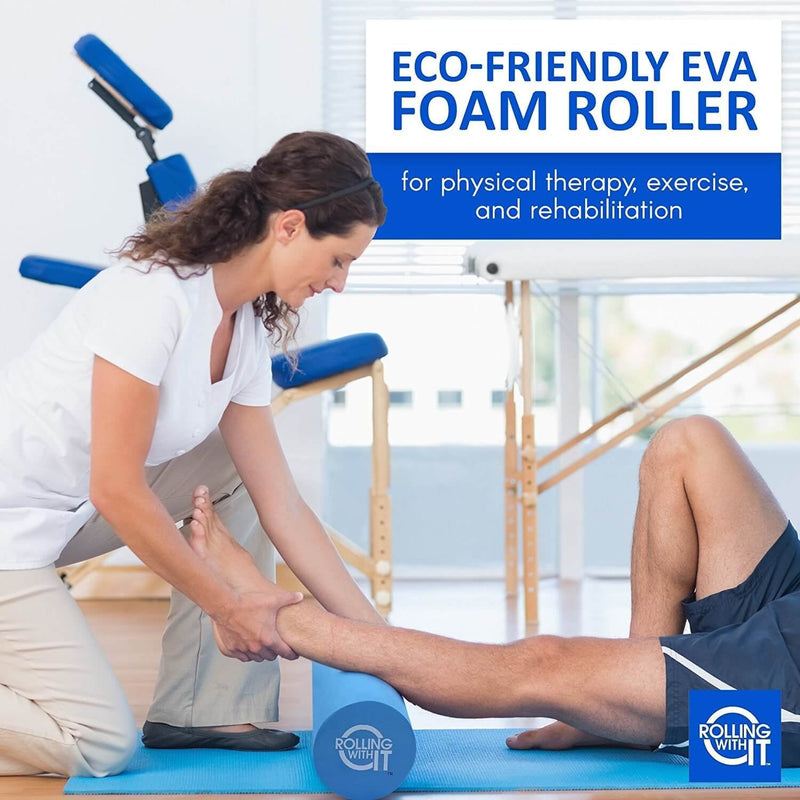 [Australia - AusPower] - Therapeutic Grade Premium EVA Foam Roller - Tight Muscles Pain Relief, Best Firm High Density Foam Rollers for Exercise, Perfect Method to Melt Soreness, Eco-Friendly Back Roller - Select Size Below 13 x 6 Inch 
