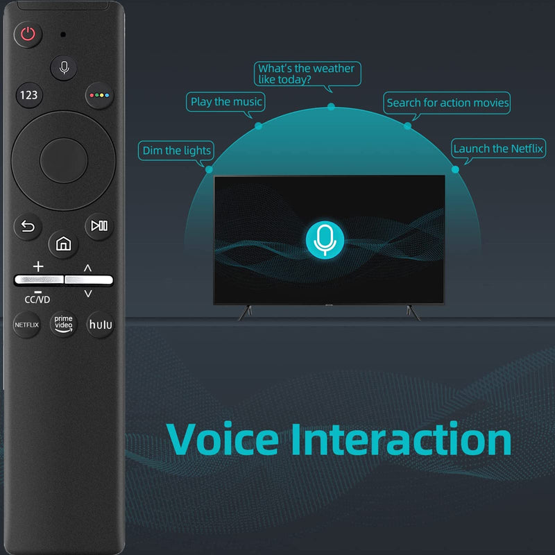 [Australia - AusPower] - Universal for Samsung Voice Remote Compatible with for All Samsung Smart tv Remote with Three Shortcut Buttons for Netflix, Prime Video and hulu 