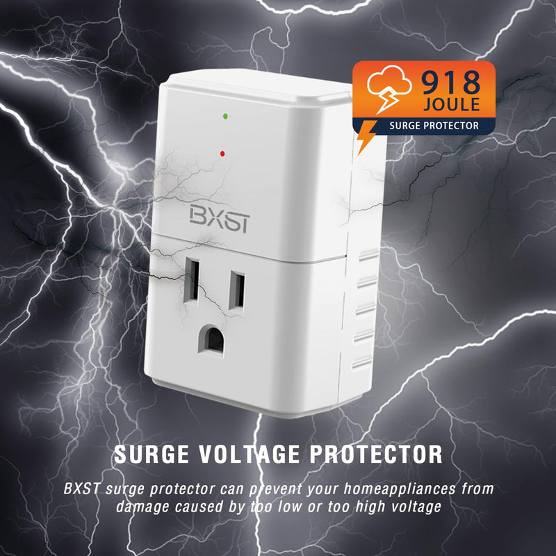 [Australia - AusPower] - BXST S199 120V Voltage Protector Power Strip with 1 Outlet, White 