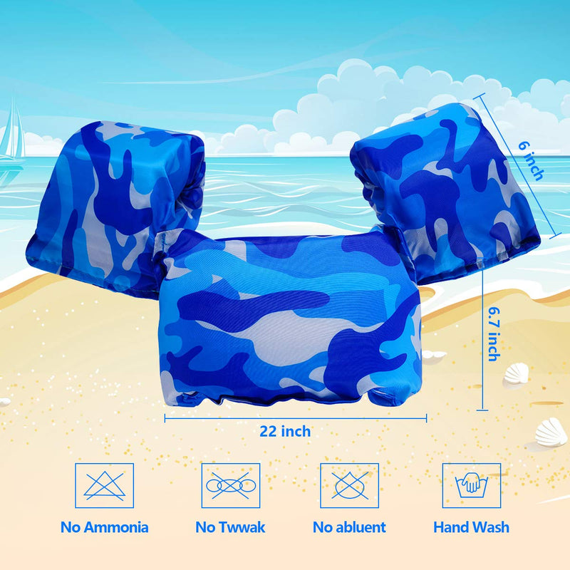 [Australia - AusPower] - AmazeFan Kids Swim Life Jacket Vest for Swimming Pool, Swim Aid Floats with Waterproof Phone Pouch and Storage Bag,Suitable for 30-50 lbs Infant/Baby/Toddler/Children/Sea/Beach 