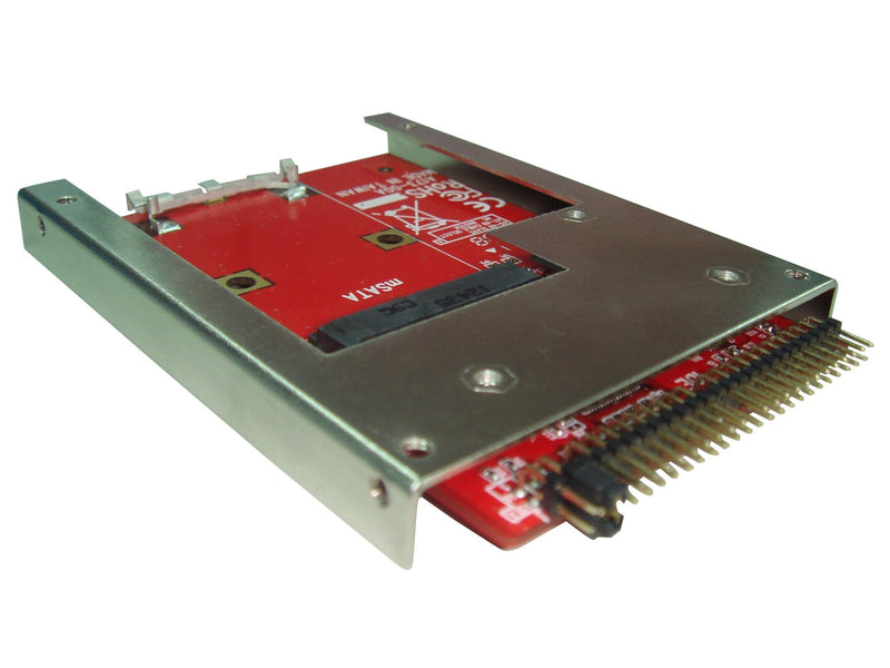 [Australia - AusPower] - Ableconn IIDE-MSAT mSATA SSD to 2.5-Inch IDE Adapter Converter with Aluminum Frame Bracket - Latch and Retain mSATA SSD as 9.5mm 2.5" IDE SSD Drive IDE (2.5" Drive) mSATA SSD to IDE 