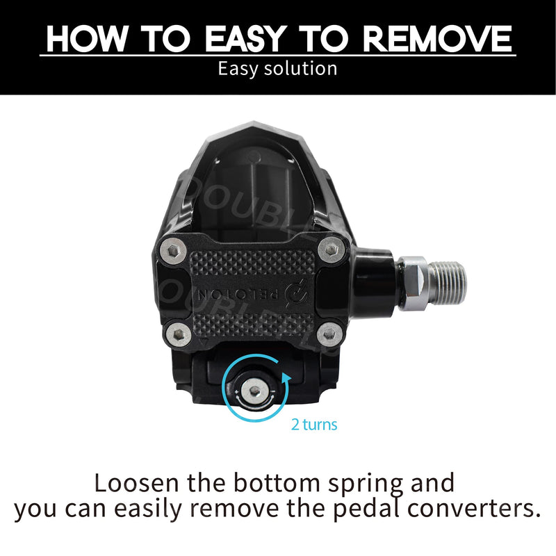 [Australia - AusPower] - Doubleplus Pedal Converters for Peloton, Flat Pedal for Peloton Bike & Bike+, Converter for Peloton Bike, Fit for Regular Shoes, No Need Riding Shoes, Fit for Parents, Accessories for Peloton 