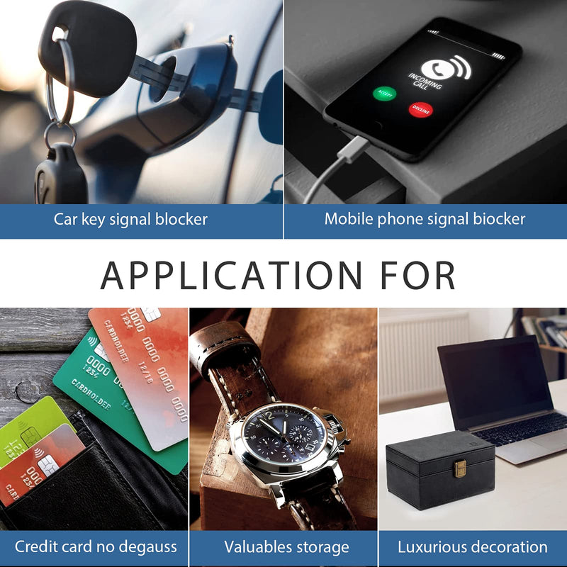 [Australia - AusPower] - KENARK KK6M-BK Faraday Box, Faraday Key Fob Protecting Box, Car Key Shielding Box, Car Key Signal Blocker, EMP Protection Box, Anti-Theft Car Key Box, RFID Blocking Box (Black-2) Black-2 