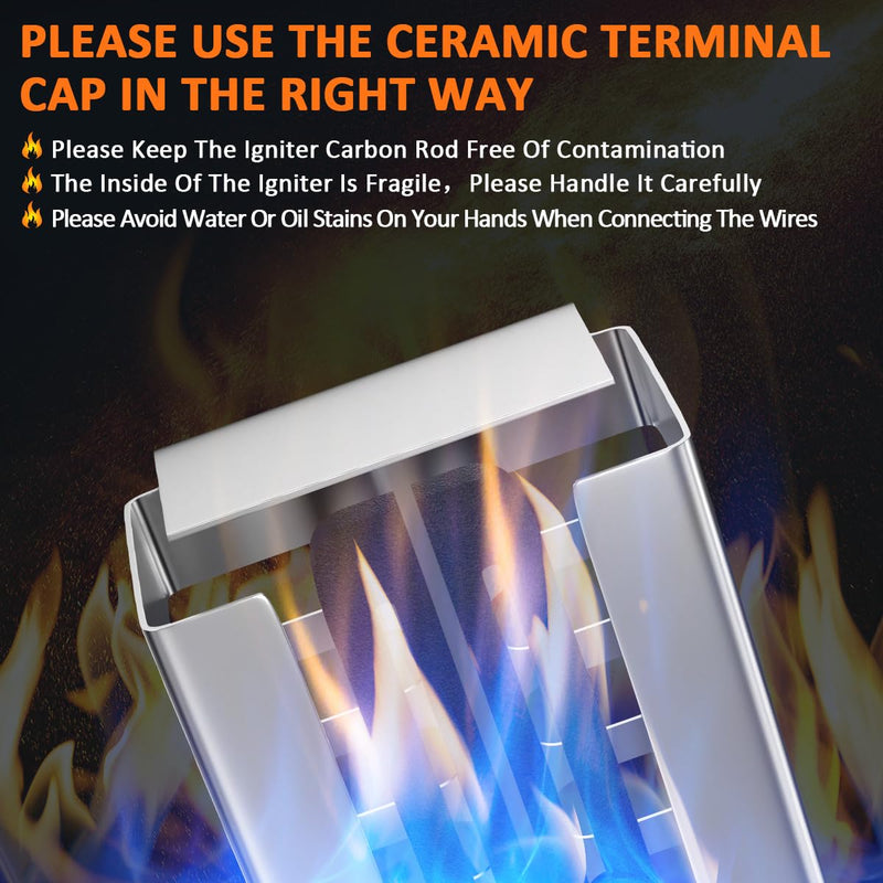 [Australia - AusPower] - WKZO DG94-00520A Gas Range Oven Igniter Compatible with Samsung NX58H5600SS NX58H5650WS Range Oven, Replaces WB13K21 Norton 501a Fit for 