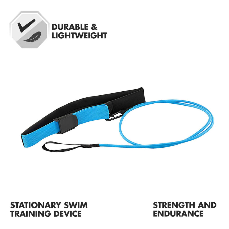 [Australia - AusPower] - TYR Aquatic Resistance Belt 9.5 x 4.5 x 2.5" Black / Blue 